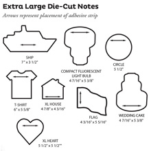XL Extra Large die cut shapes
